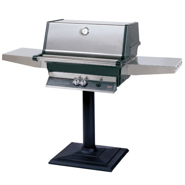 MHP Model TJK2 Gas Grill on Bolt-Down Post & Base