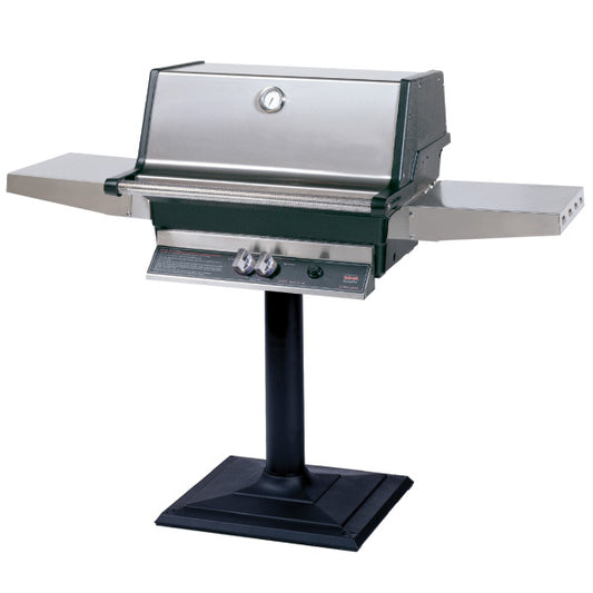 MHP Model TJK2 Gas Grill on Bolt-Down Post & Base