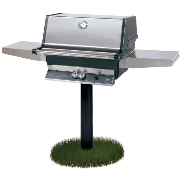 MHP Model TJK2 Gas Grill on 48" In-Ground Post