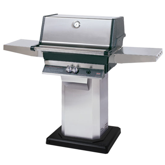 MHP Model TJK2 Gas Grill on 304 Stainless Steel Column