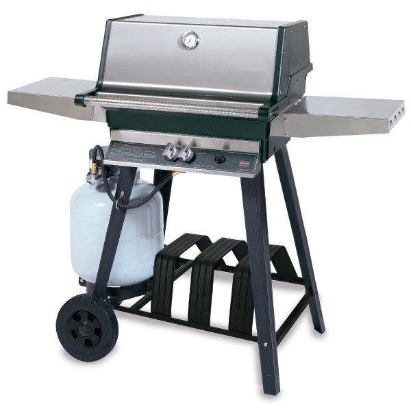 MHP Model TJK2 Gas Grill on Aluminum Cart