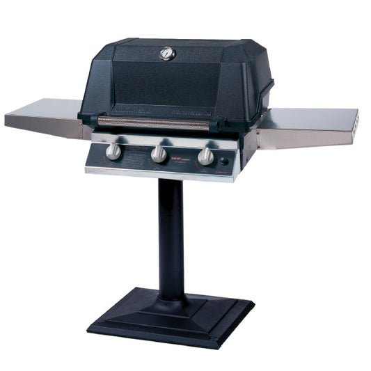 MHP Model WRG4DD All-Infrared Gas Grill on Bolt-Down Post & Base